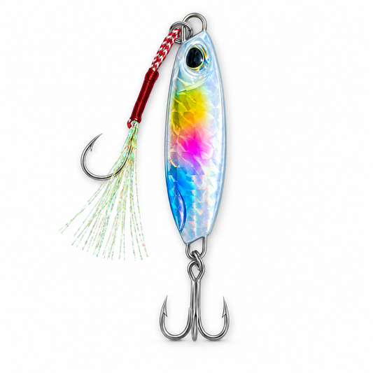 Black Deeper Sharking Jig 30 G - Blue Rainbow