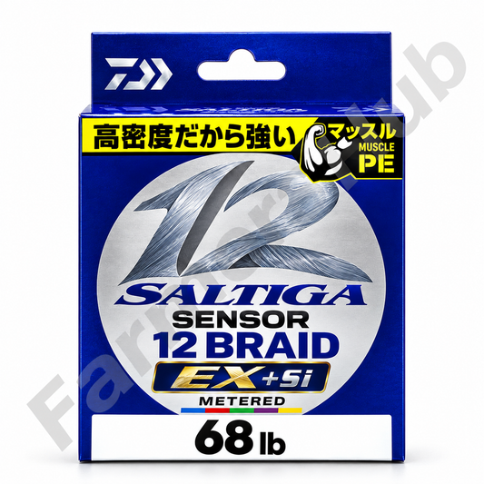 Daiwa Saltiga Sensor 12Braid EX+Si Metered 68lb - FarmersHub