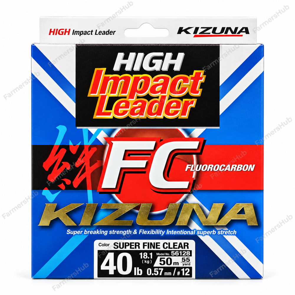FC Kizuna High Impact Fluorocarbon Leader 40 lb 50 m