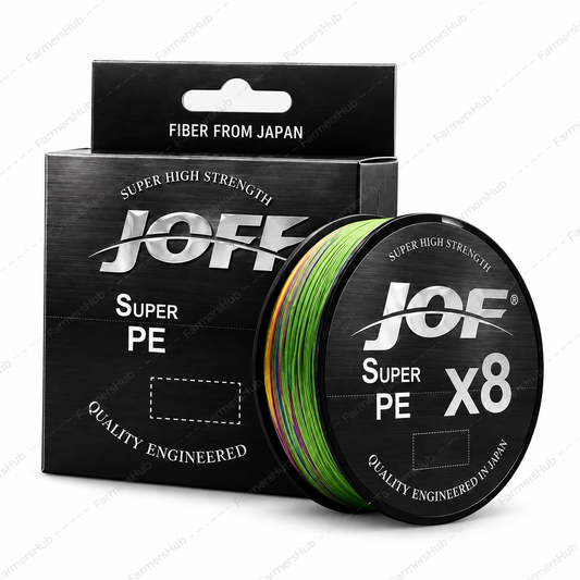 Jof Super PE 8X braid generic spool and packaging