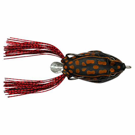 Terry Frog Dap W Spinner Black Orange lure