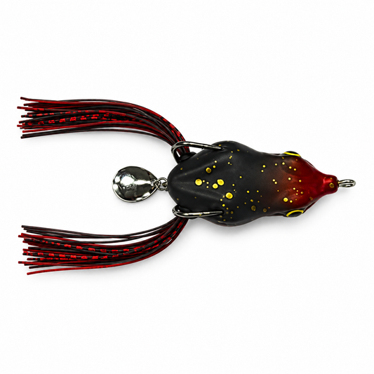Terry Frog Garo Spinner Black Red lure