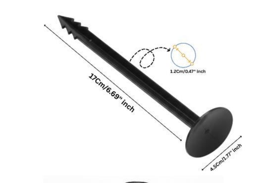 Weedmate Nail 17 CM weed mat fixing nail dimensions