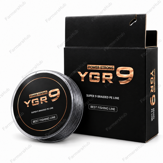 YGR 9X braid spool and packaging